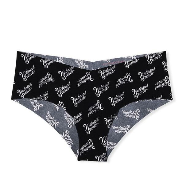 New! Victoria's Secret Sexy Illusions No-show Logo Print Cheeky Panty - Picture 2 of 5